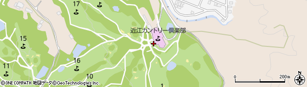 近江カントリー倶楽部周辺の地図