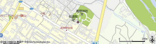 滋賀県栗東市高野725周辺の地図