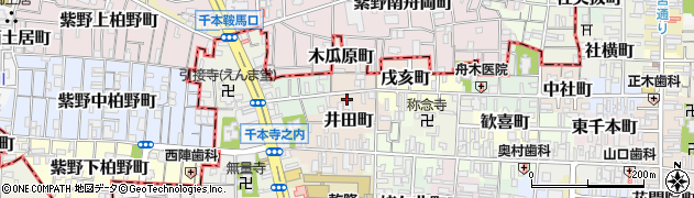 京都府京都市上京区西芦山寺町周辺の地図