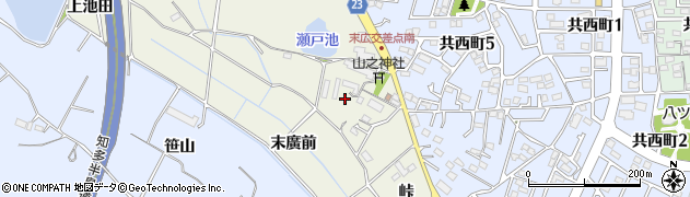 愛知県大府市共和町末広周辺の地図