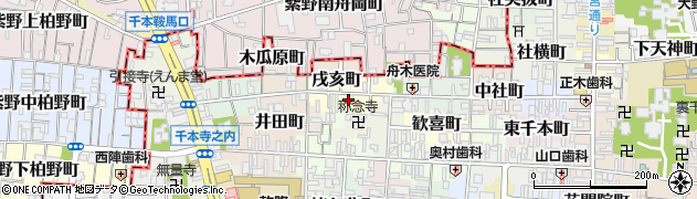 京都府京都市上京区戌亥町139周辺の地図