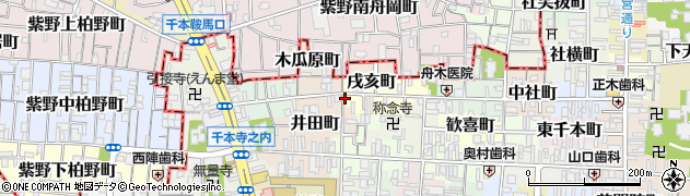 京都府京都市上京区戌亥町116周辺の地図
