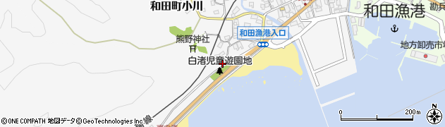 千葉県南房総市和田町白渚5周辺の地図