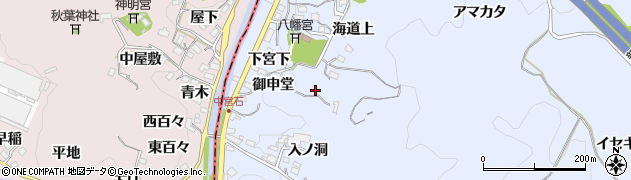 愛知県岡崎市宮石町御申堂周辺の地図