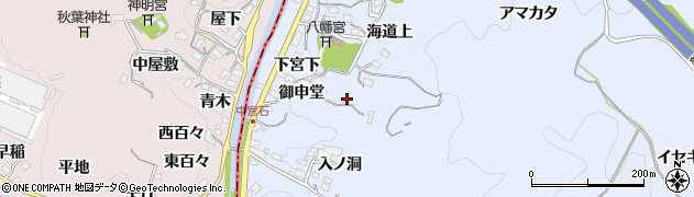 愛知県岡崎市宮石町（御申堂）周辺の地図