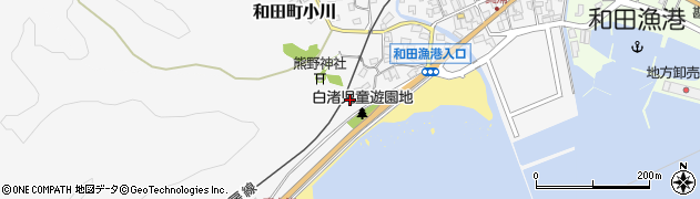 千葉県南房総市和田町白渚50周辺の地図