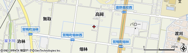 愛知県豊田市鴛鴨町畑林周辺の地図