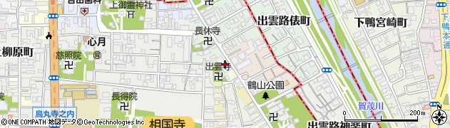 京都府京都市上京区不動前町周辺の地図