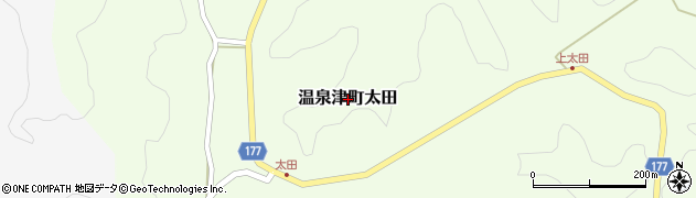 島根県大田市温泉津町太田周辺の地図