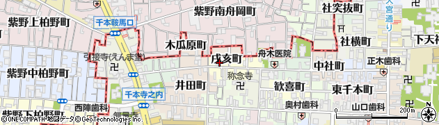 京都府京都市上京区戌亥町126周辺の地図