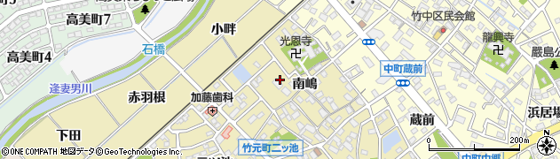 愛知県豊田市竹元町南嶋周辺の地図