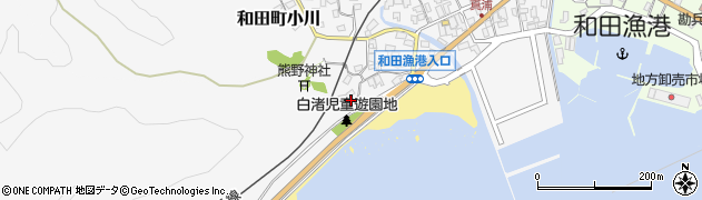 千葉県南房総市和田町白渚47周辺の地図