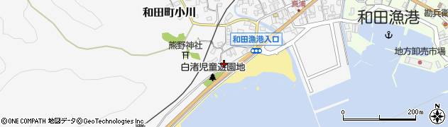 千葉県南房総市和田町白渚6周辺の地図