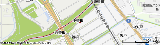 愛知県刈谷市今川町中曽根周辺の地図