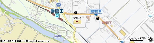 津山ドライ勝央店周辺の地図