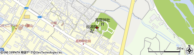 滋賀県栗東市高野726-1周辺の地図