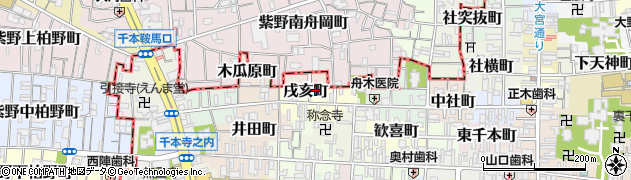 京都府京都市上京区戌亥町138周辺の地図