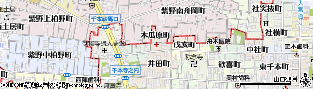 京都府京都市上京区西芦山寺町92周辺の地図