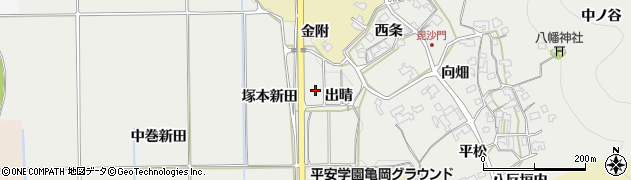京都府亀岡市千歳町毘沙門（出晴）周辺の地図