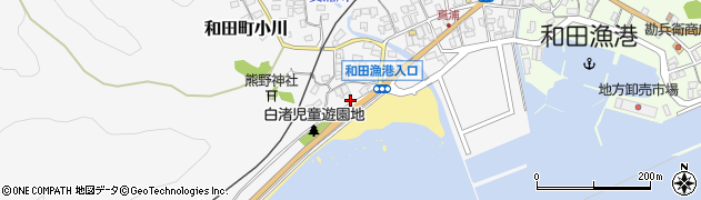 千葉県南房総市和田町白渚8周辺の地図