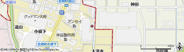 愛知県大府市北崎町大清水37周辺の地図