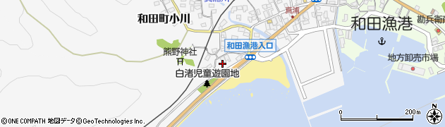 千葉県南房総市和田町白渚28周辺の地図