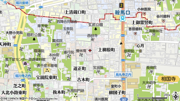 〒602-0017 京都府京都市上京区上木下町の地図