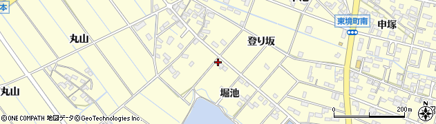 愛知県刈谷市東境町（堀池）周辺の地図