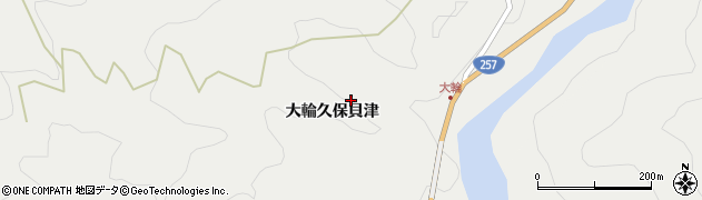 愛知県新城市愛郷（大輪久保貝津）周辺の地図