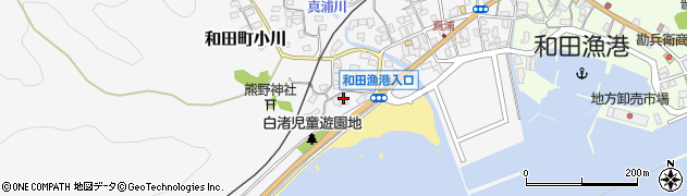 千葉県南房総市和田町白渚27周辺の地図