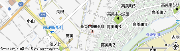 愛知県豊田市若林西町（北山畑）周辺の地図
