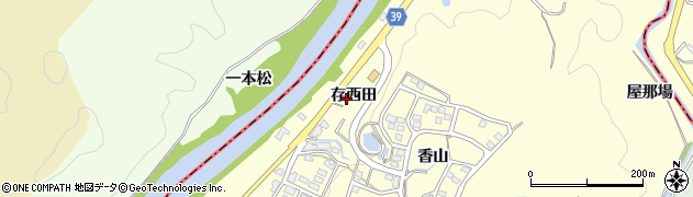 愛知県岡崎市桑原町存西田周辺の地図