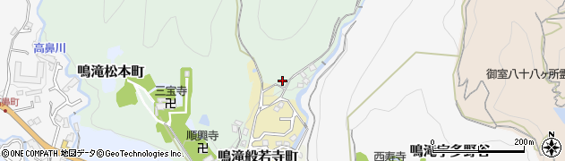 京都府京都市右京区鳴滝白砂周辺の地図