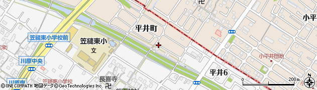 滋賀県草津市平井町周辺の地図