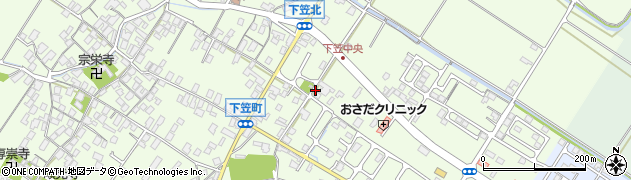 滋賀県草津市下笠町周辺の地図