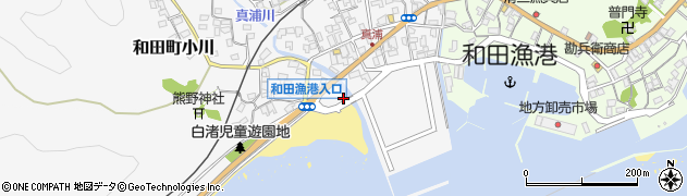 千葉県南房総市和田町白渚14周辺の地図
