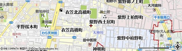 京都府京都市北区衣笠荒見町3周辺の地図