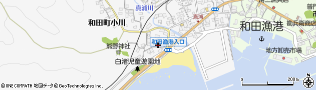 千葉県南房総市和田町白渚23周辺の地図