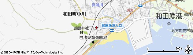 千葉県南房総市和田町白渚43周辺の地図