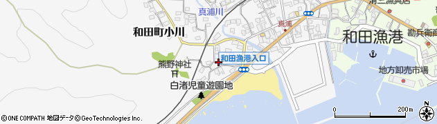 千葉県南房総市和田町白渚32周辺の地図