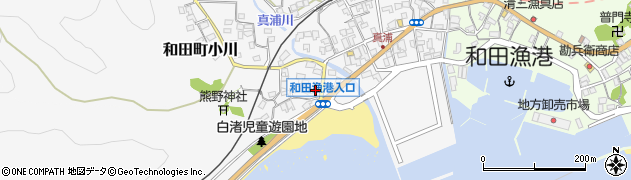千葉県南房総市和田町白渚12周辺の地図