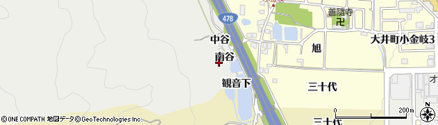 京都府亀岡市大井町土田（南谷）周辺の地図