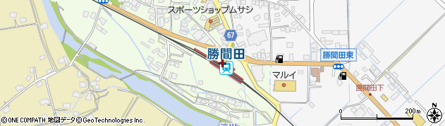 勝間田駅周辺の地図