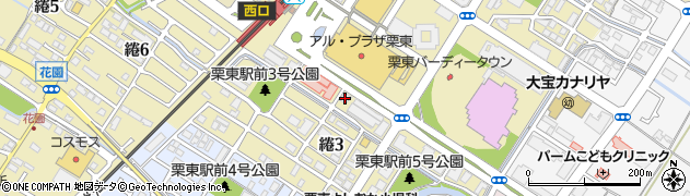京都銀行栗東支店周辺の地図