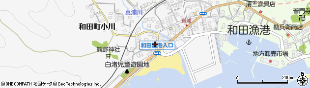 千葉県南房総市和田町白渚13周辺の地図