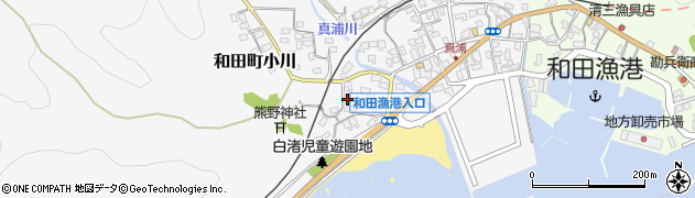 千葉県南房総市和田町白渚33周辺の地図