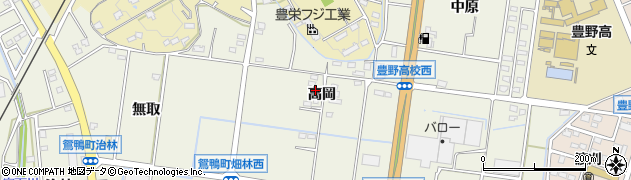 愛知県豊田市鴛鴨町高岡187周辺の地図
