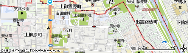 京都府京都市上京区上御霊馬場町周辺の地図
