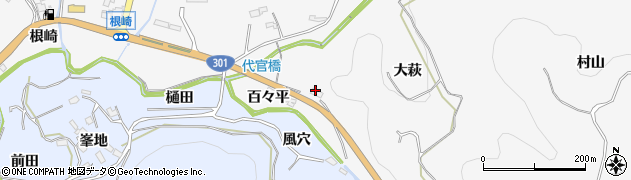 愛知県豊田市大沼町百々平42周辺の地図