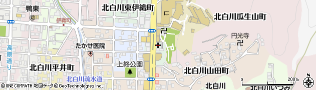京都府京都市左京区北白川上終町22-4周辺の地図